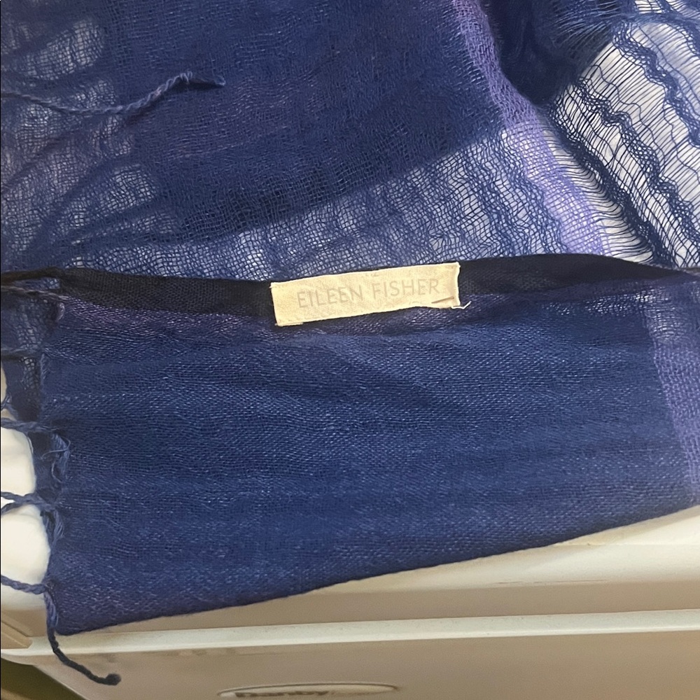 Eileen Fisher Deep Blue Scarf